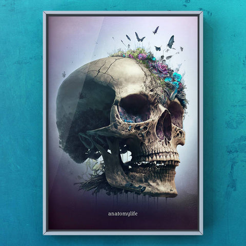 Rebirth of Life - Poster im Skull Style