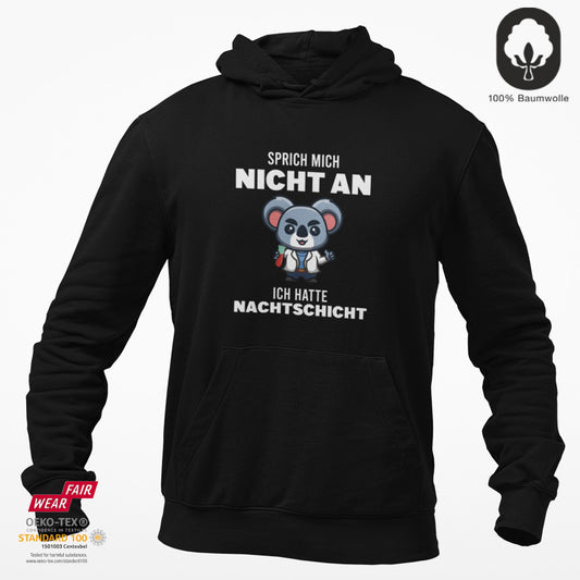 Nachtschicht - BioBlend Hoodie: Mode mit Mehrwert (organische Baumwolle)