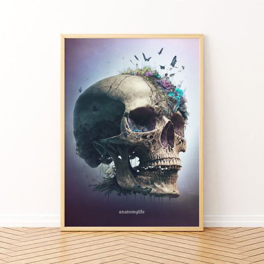 Rebirth of Life - Poster im Skull Style