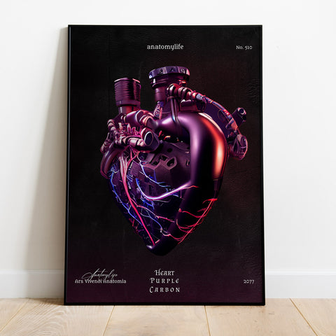 Purple Carbon Heart - Steam Style