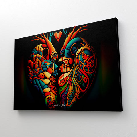 Heart No. 2 - Picasso Style - Ein Farbspektakel nach deinem Geschmack!