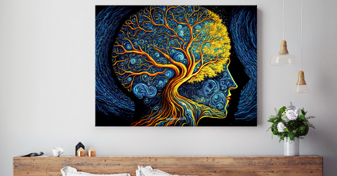 Inspired by Van Gogh Brain - 8 Exemplare als Leinwanddruck verfügbar