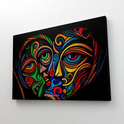 Heart No. 3 - Picasso Style - Ein Farbspektakel nach deinem Geschmack!