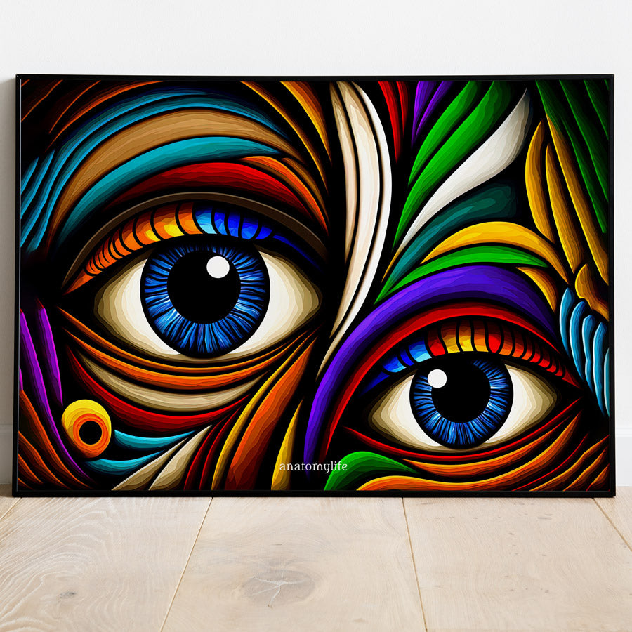 Eye No. 4 - Picasso Style - Ein Farbspektakel nach deinem Geschmack!