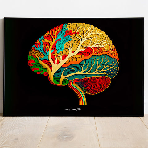 Brain No. 1 - Picasso Style - Ein Farbspektakel nach deinem Geschmack!