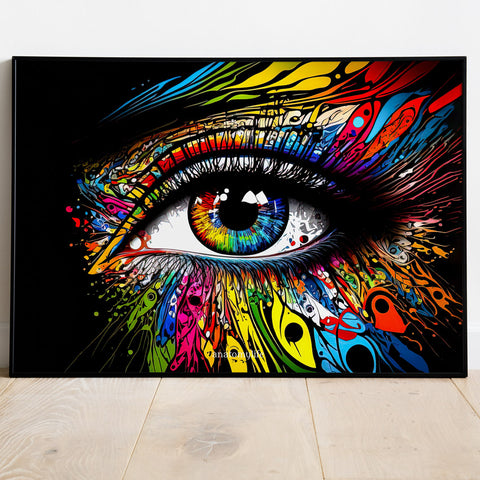 Eye No. 1 - Picasso Style - Ein Farbspektakel nach deinem Geschmack!