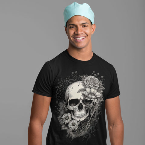Skull T-Shirt B/W